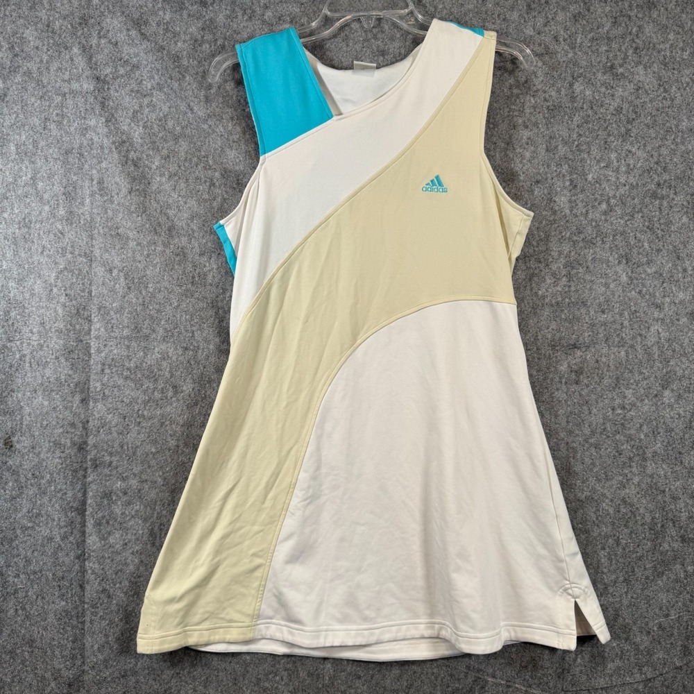 Adidas Tennis Dress Womens Large Vintage Y2K 90s Blokecore Court Pickleball